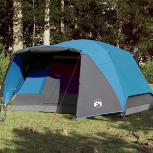 vidaXL Tent 6-persoons waterdicht blauw