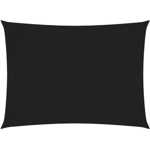 vidaXL Zonnescherm rechthoekig 2,5x4 m oxford stof zwart