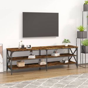 VidaXL Tv-meubel 160x40x50 cm - Bewerkt Hout - Gerookt Eikenkleurig