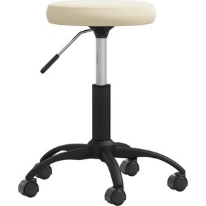 vidaXL - Massagekruk - fluweel - crèmekleurig