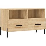 vidaXL Tv-meubel 80x36x50 cm bewerkt hout sonoma eiken