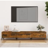 vidaXL Tv-meubel 150x34,5x30 cm bewerkt hout gerookt eikenkleurig