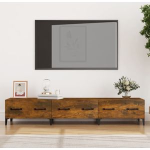 vidaXL-Tv-meubel-150x34,5x30-cm-bewerkt-hout-gerookt-eikenkleurig