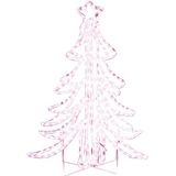 vidaXL Kerstfiguur kerstboom met warmwitte LED's 87x87x93 cm