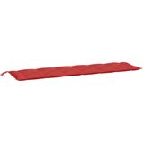 vidaXL Tuinbankkussens 2 st 200x50x7 cm oxford stof rood