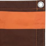 VidaXL Balkonscherm 75x600 cm Oxford Stof - Oranje en Bruin