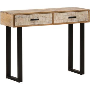 vidaXL Wandtafel 100x30x75 cm massief mangohout
