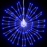 vidaXL Kerstverlichting vuurwerk 4 st 140 LED's 17 cm blauw