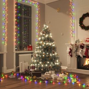 vidaXL Lichtslinger compact met 1000 LED's meerkleurig 25 m PVC