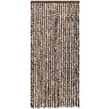 vidaXL-Vliegengordijn-90x220-cm-chenille-bruin-en-wit