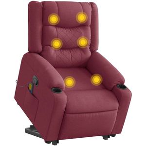 Massagestoel - Verstelbaar - Grijs - Materiaal: Stof