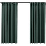 vidaXL-Gordijnen-linnen-look-verduisterend-haken-2-st-140x175-cm-groen