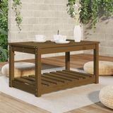 vidaXL Tuintafel 82,5x50,5x45 cm massief grenenhout honingbruin