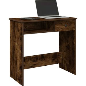 vidaXL - Bureaux40x75 - cm - bewerkt - hout - gerookt - eikenkleurig