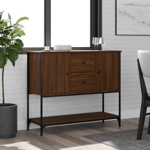 vidaXL-Dressoir-100x36x85-cm-bewerkt-hout-bruin-eikenkleur