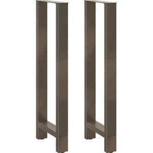 vidaXL Bartafelpoten 2 st 40x(110-111) cm staal naturel