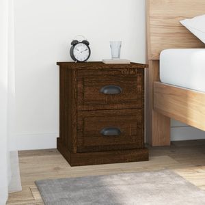 vidaXL-Nachtkastjes-2-st-39x39x47,5-cm-bewerkt-hout-bruin-eikenkleur