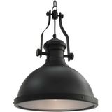 vidaXL Plafondlamp rond E27 zwart