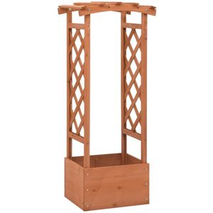 VidaXL Latwerkplantenbak met Boog 49x39x117 cm Vurenhout