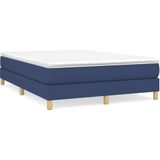 vidaXL-Boxspring-met-matras-stof-blauw-140x190-cm