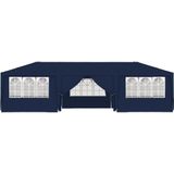 vidaXL Partytent met zijwanden professioneel 90 g/m² 4x9 m blauw