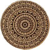 vidaXL-Placemats-6-st-rond-38-cm-jute-donkerbruin