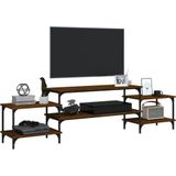 VidaXL TV-meubel 197x35x52 cm - Bewerkt Hout - Bruineikenkleurig