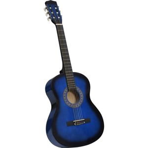 vidaXL Gitaar klassiek beginner en kinderen 3/4 36" blauw