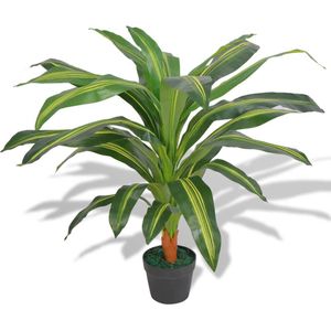 vidaXL Kunst dracena plant met pot 90 cm groen