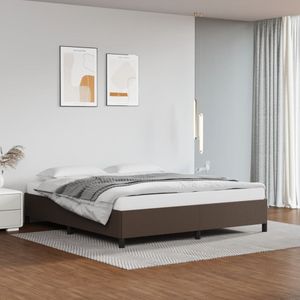 vidaXL Bedframe kunstleer bruin 180x200 cm