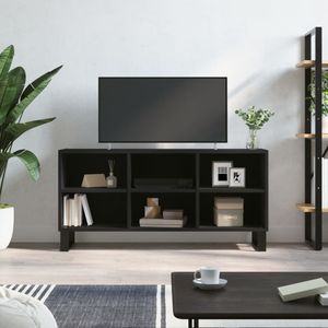 VidaXL TV-meubel 103,5x30x50 cm Bewerkt Hout Zwart