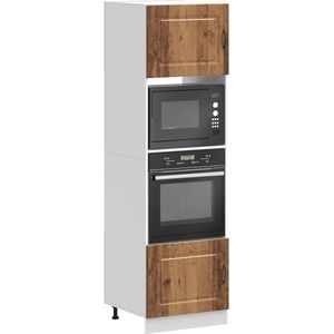 vidaXL - Ovenkasten - 2 - st - Lucca - bewerkt - hout - oud - houtkleurig