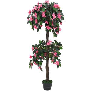 VidaXL-Kunstplant-met-pot-rododendron-155-cm-groen-en-roze