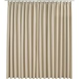 vidaXL-Gordijn-verduisterend-met-haken-290x245-cm-beige