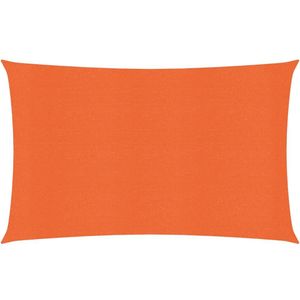 vidaXL Zonnezeil 160 g/m² 2x4,5 m HDPE oranje