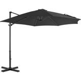 vidaXL Parasol met draagbare voet antraciet