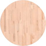 vidaXL Tafelblad rond Ø70x2,5 cm massief beukenhout