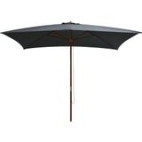 VidaXL Parasol Houten Paal 200x300 cm Antraciet