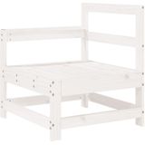 vidaXL 8-delige Loungeset massief grenenhout wit