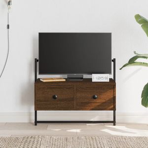 vidaXL Tv-meubel wandgemonteerd 60,5x30x51 cm hout bruin eikenkleur