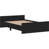 vidaXL-Bedframe-met-hoofd--en-voeteneinde-zwart-120x190-cm