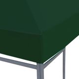 VidaXL Prieeldak 310 g/m² 3x3 m Groen - Duurzaam en stijlvol prieeldak voor buiten