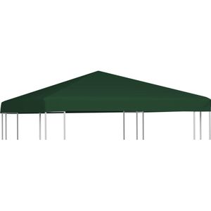 VidaXL Prieeldak 310 g/m² 3x3 m Groen - Duurzaam en stijlvol prieeldak voor buiten