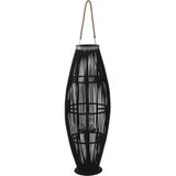 vidaXL-Lantaarnhouder-hangend-95-cm-bamboe-zwart