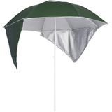 VidaXL Strandparasol Met Zijwanden 215 cm Groen