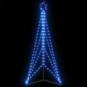 vidaXL LED-kerstboom 363 LEDs 182 cm blauw