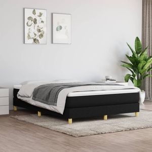 vidaXL-Boxspringframe-stof-zwart-140x200-cm