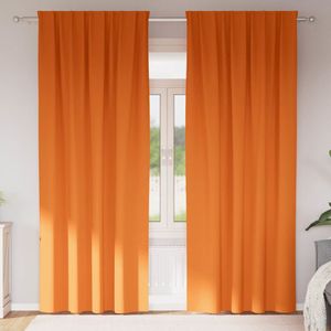 vidaXL - Gordijnen - Feloranje - 260x140cm - Polyester