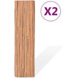 VidaXL-Schermen-2-st-100x400-cm-bamboe