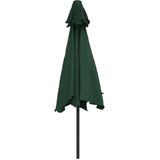 Parasol met stalen paal 3 m groen